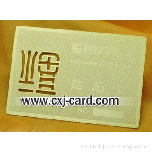 Metal golden Card,metal VIP Card,Gold card